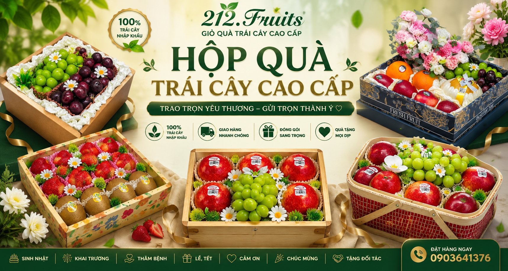 Hộp Quà Trái Cây Sang Trọng