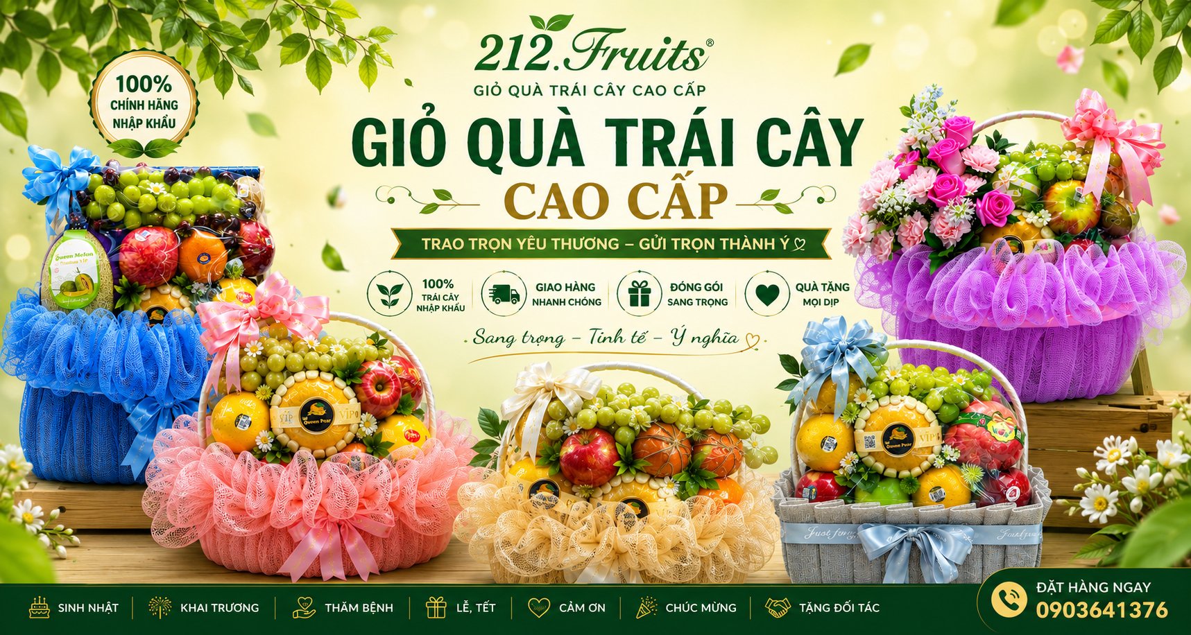 Giỏ Trái Cây Nhập Khẩu Cao Cấp