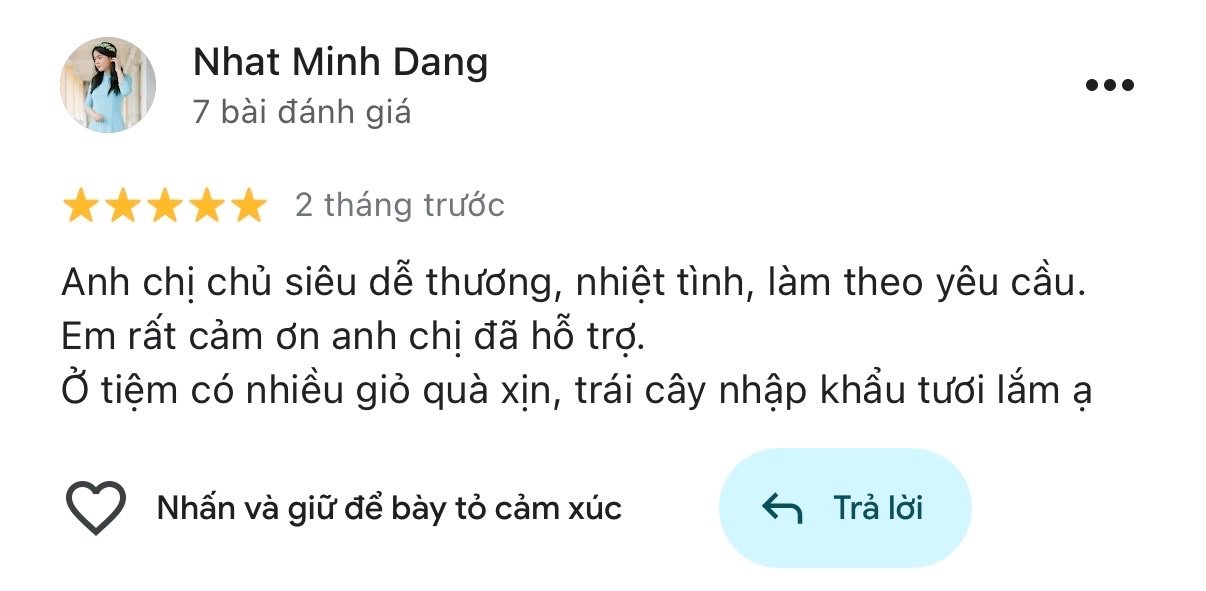 Đánh giá của khách hàng về 212 Fruits