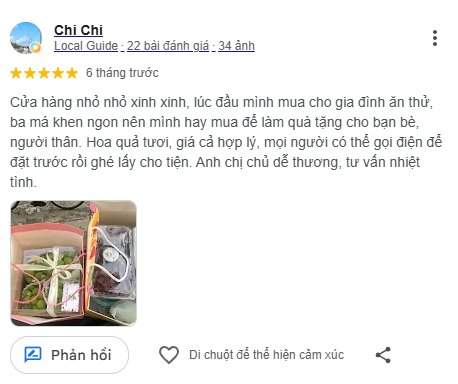 Đánh giá của khách hàng về 212 Fruits
